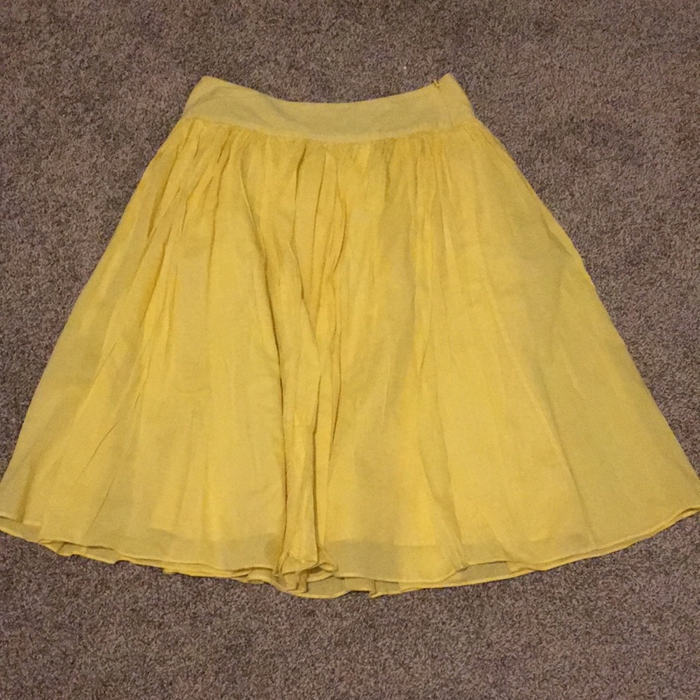 Springtime yellow skirt